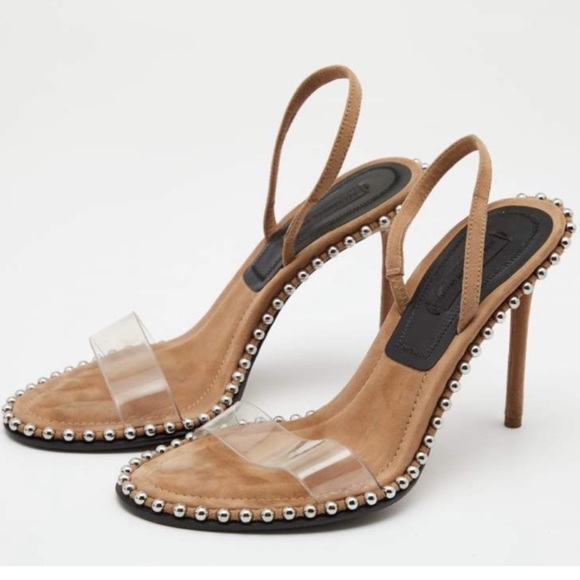 Alexander Wang Shoes - Alexander Wang Tan Suede Nova Slingback Sandal size 41